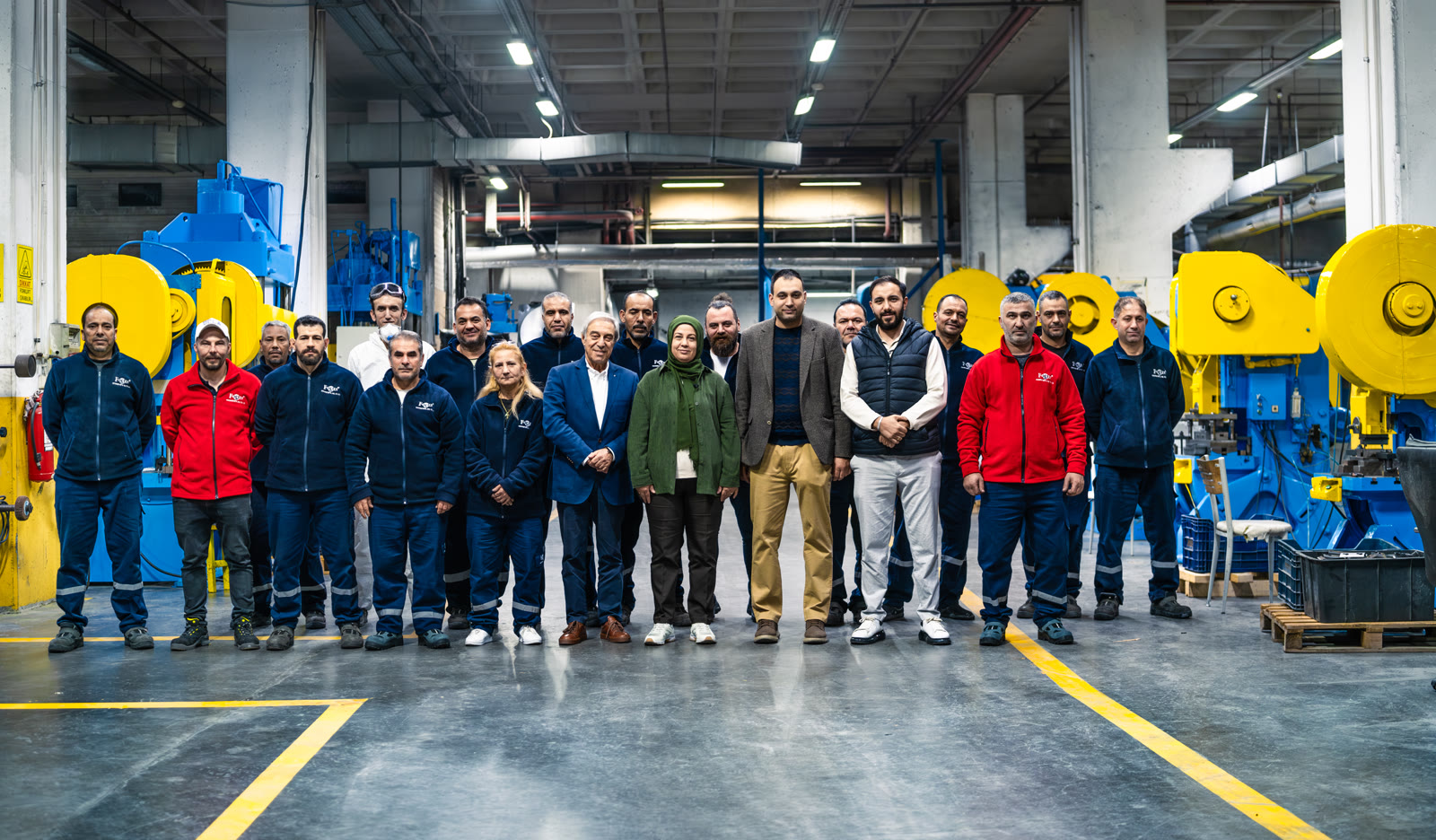 The Focussan team in front of the DESB OSB facility, Arnavutköy